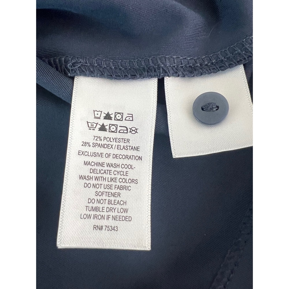 Tommy Bahama Golf Dress Womens Large Navy Blue Sleeveless Polo Shift Stretch L - Picture 6 of 8